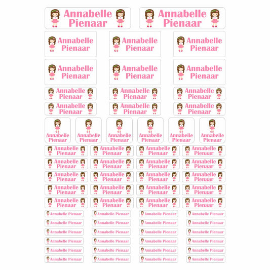 Stationary Stickers A4 Sheet (Variety sizes)