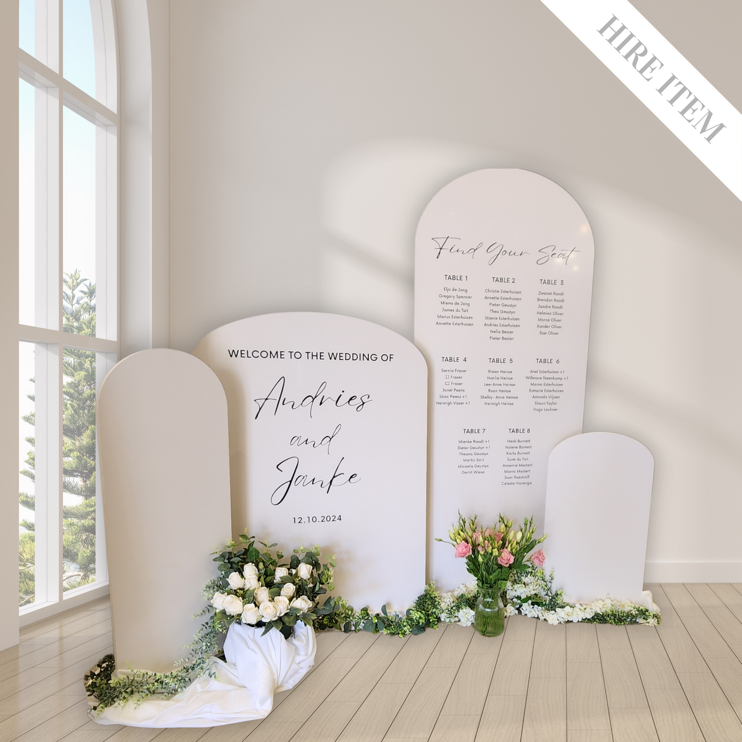 Arch board display set