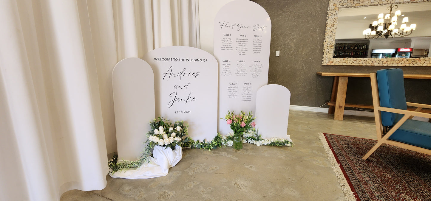 Arch board display set