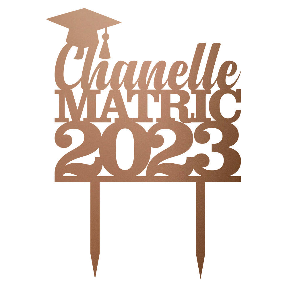 Cake Topper - Matric (Name&Year)