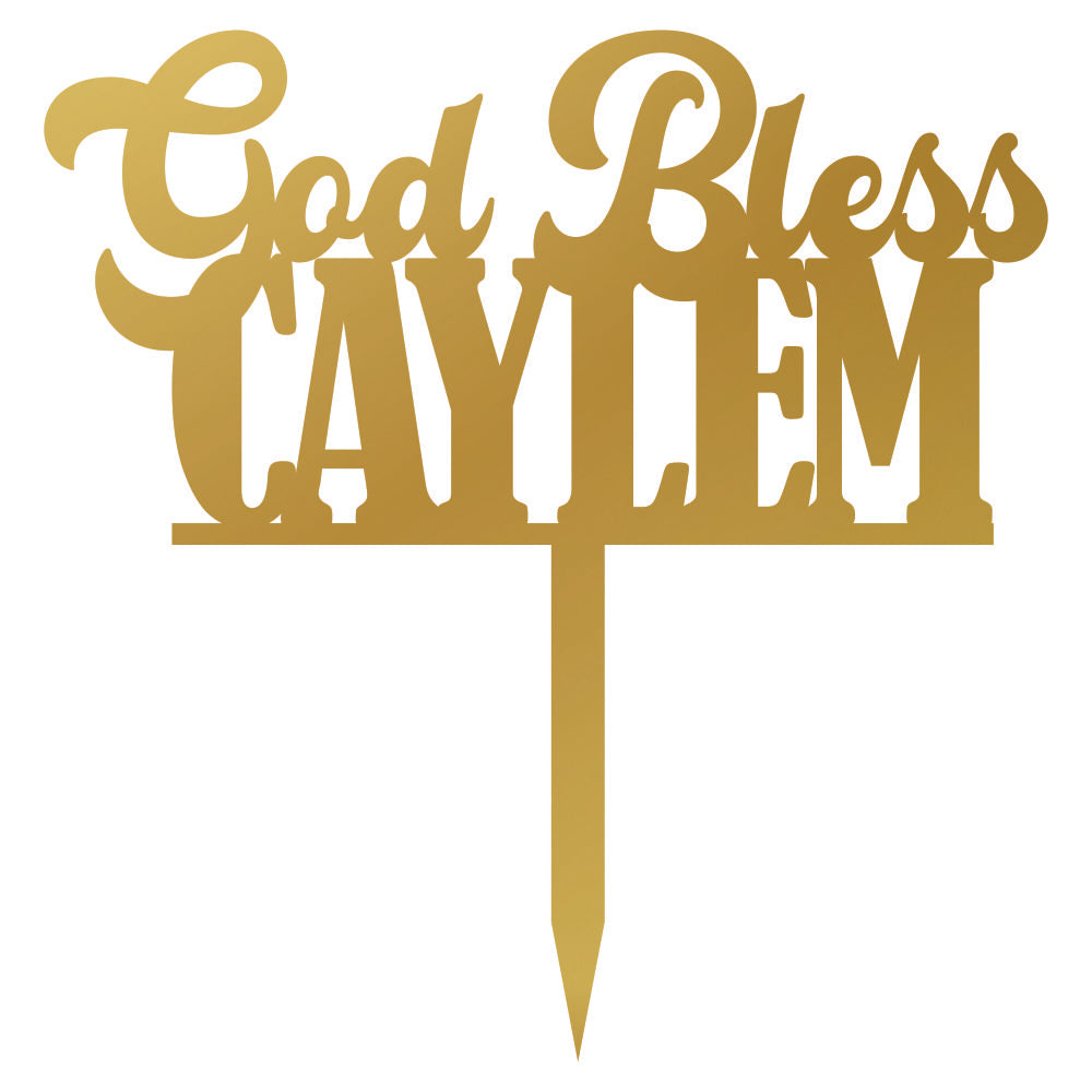 Cake Topper - God Bless