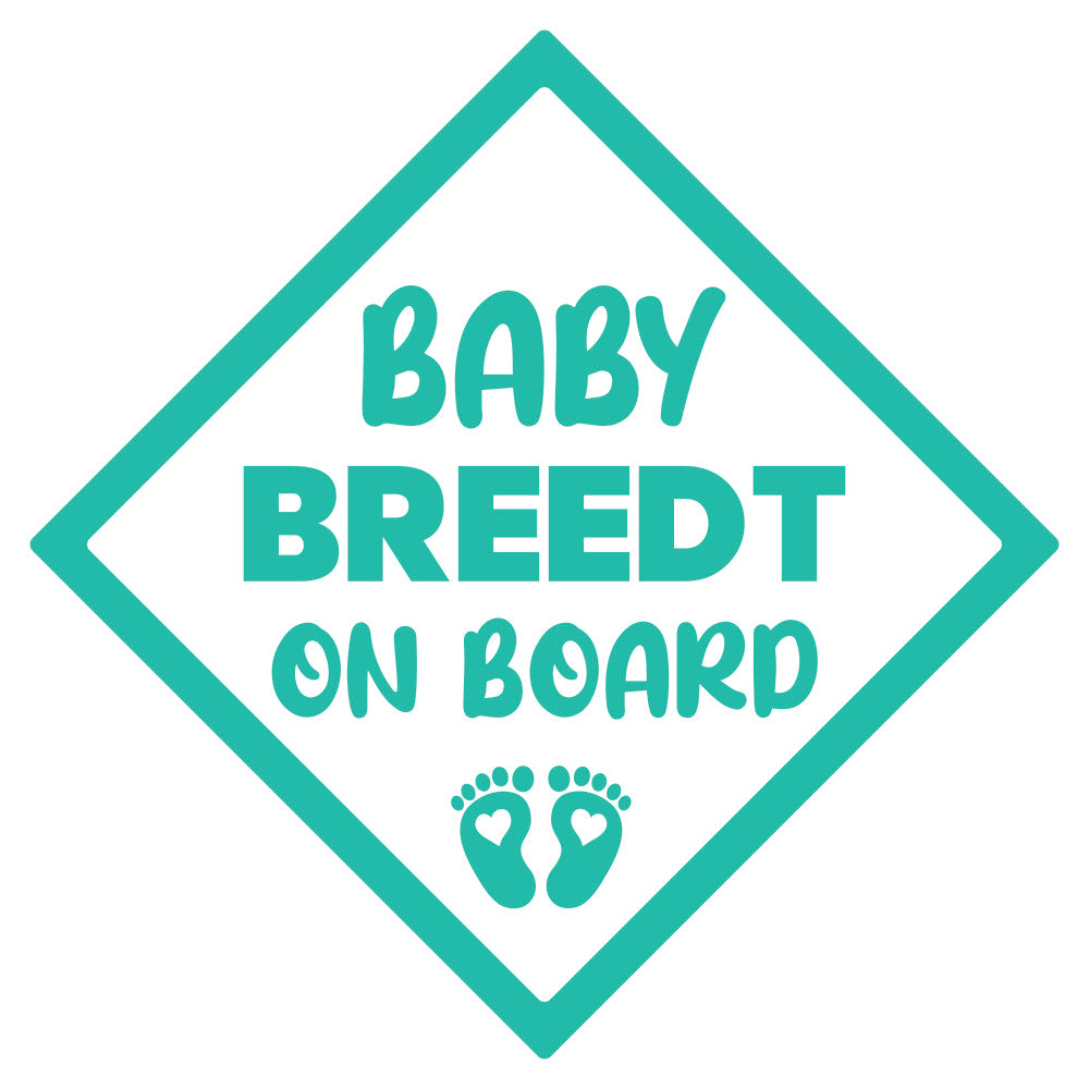 Baby on Board (Surname) Sticker