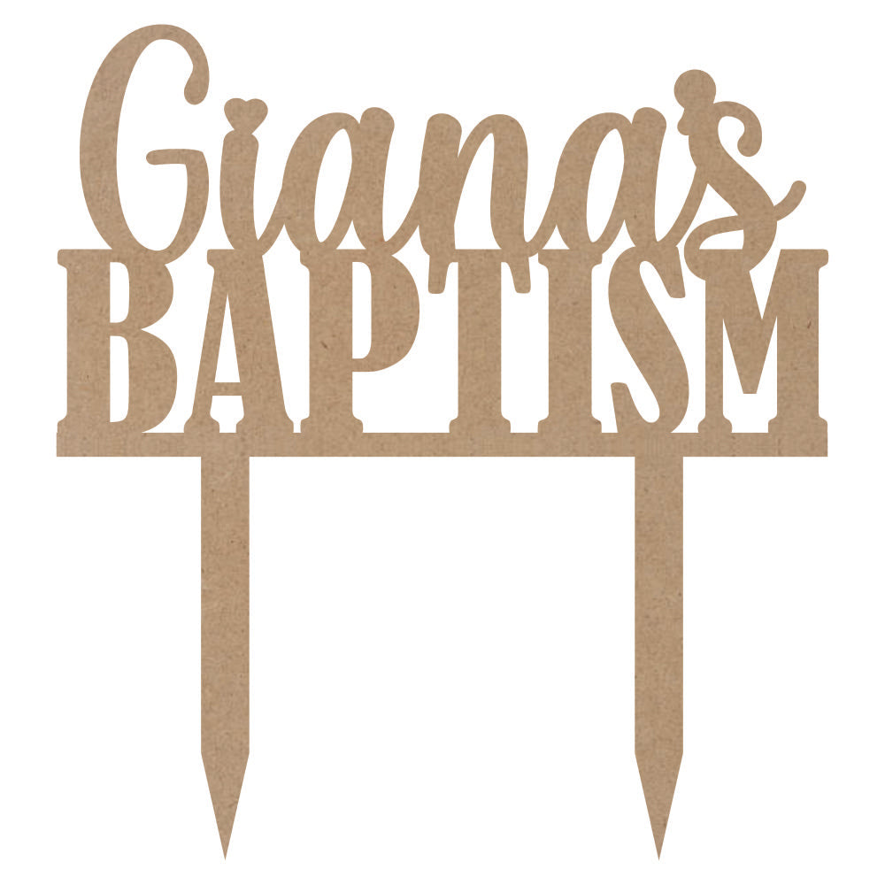 Cake Topper - Baptism