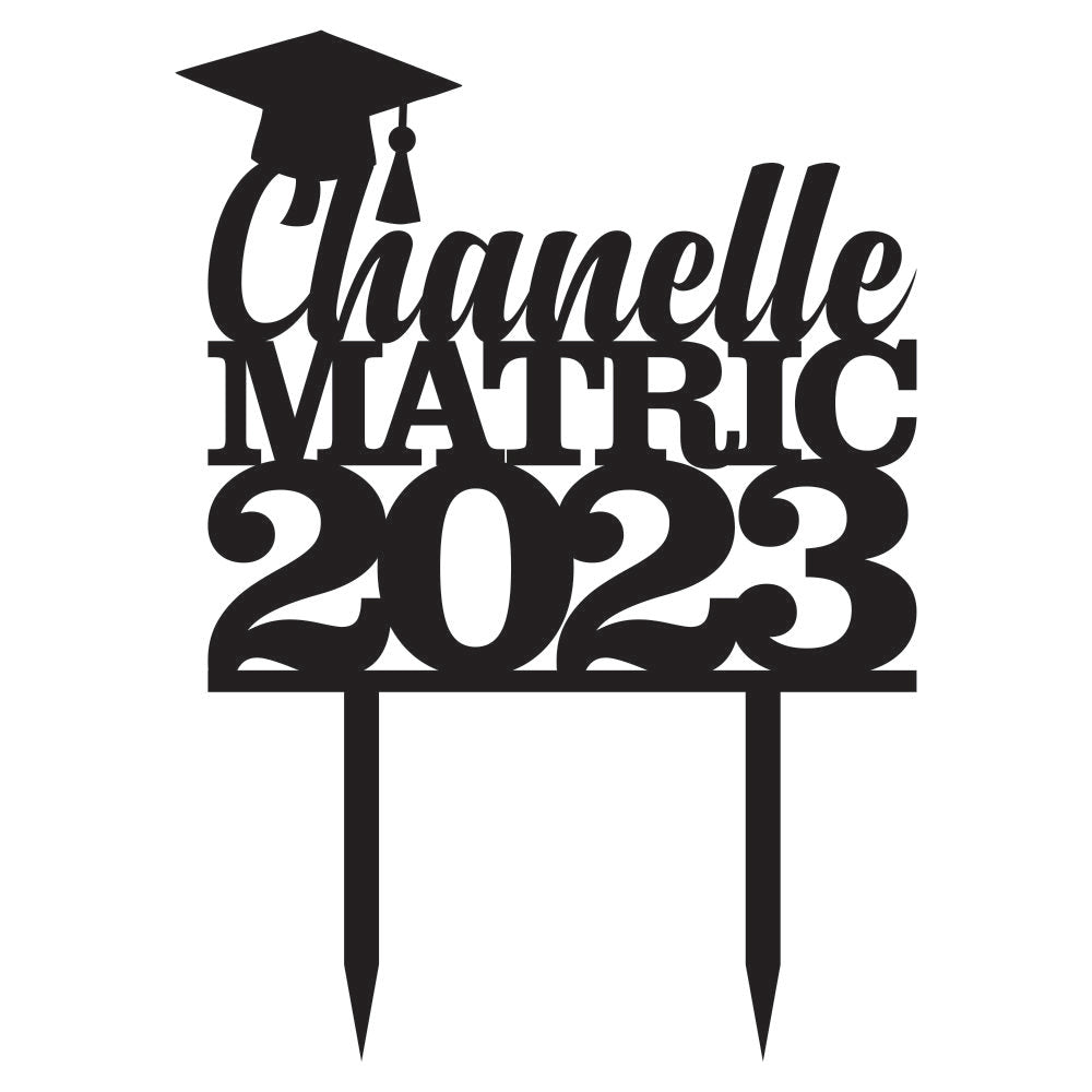 Cake Topper - Matric (Name&Year)