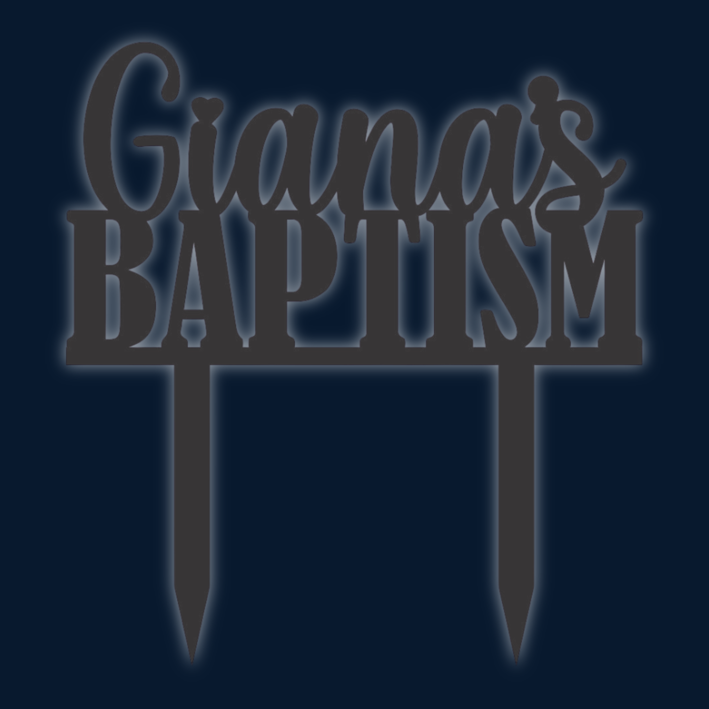 Cake Topper - Baptism