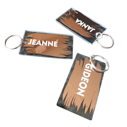 Keyring Custom Perspex and Vinyl