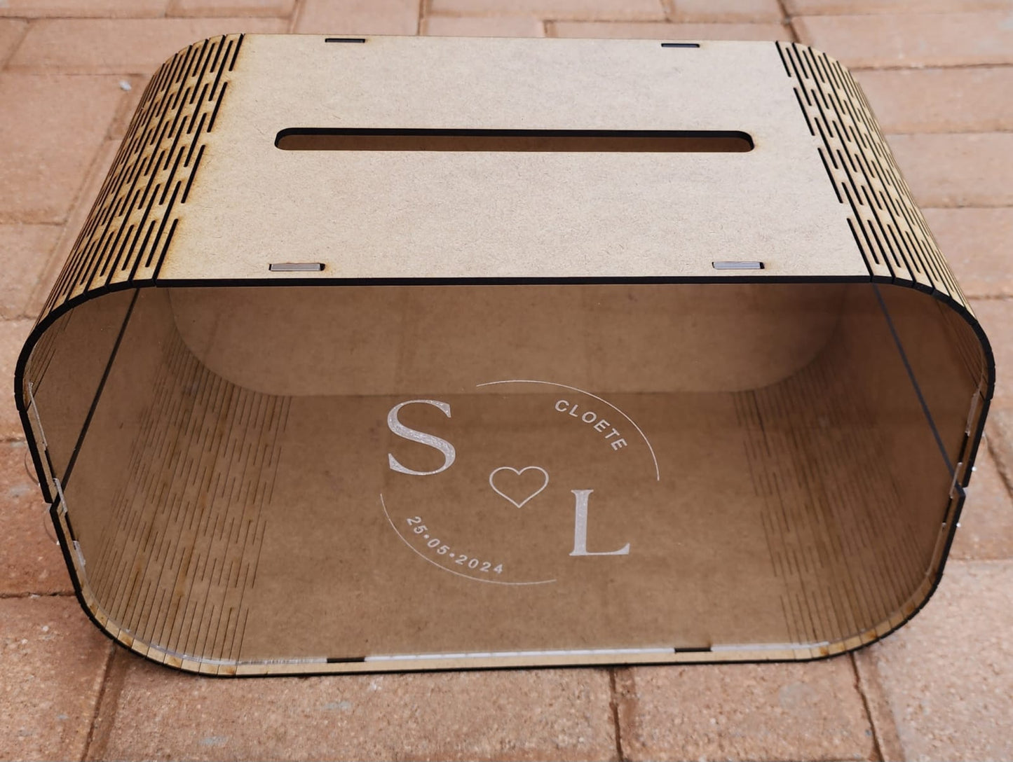 Favours Box Perspex front (Envelope Box)