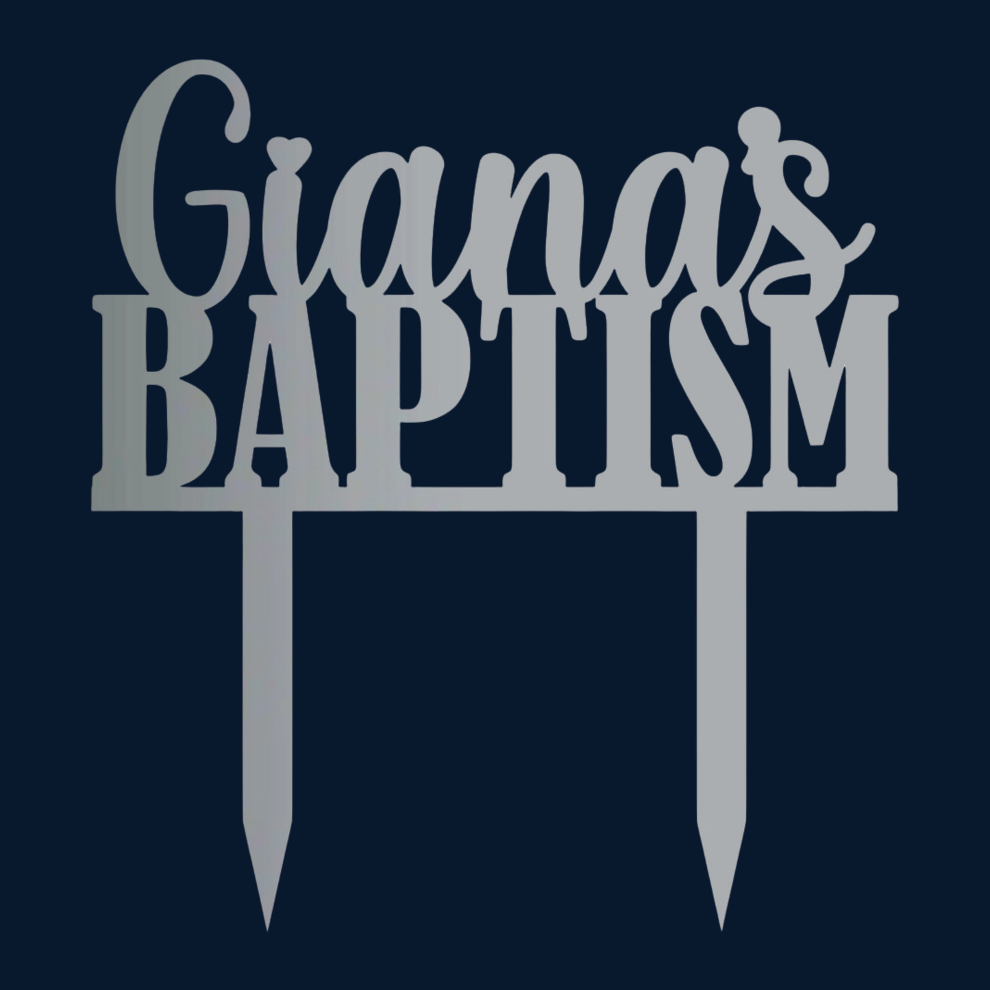 Cake Topper - Baptism