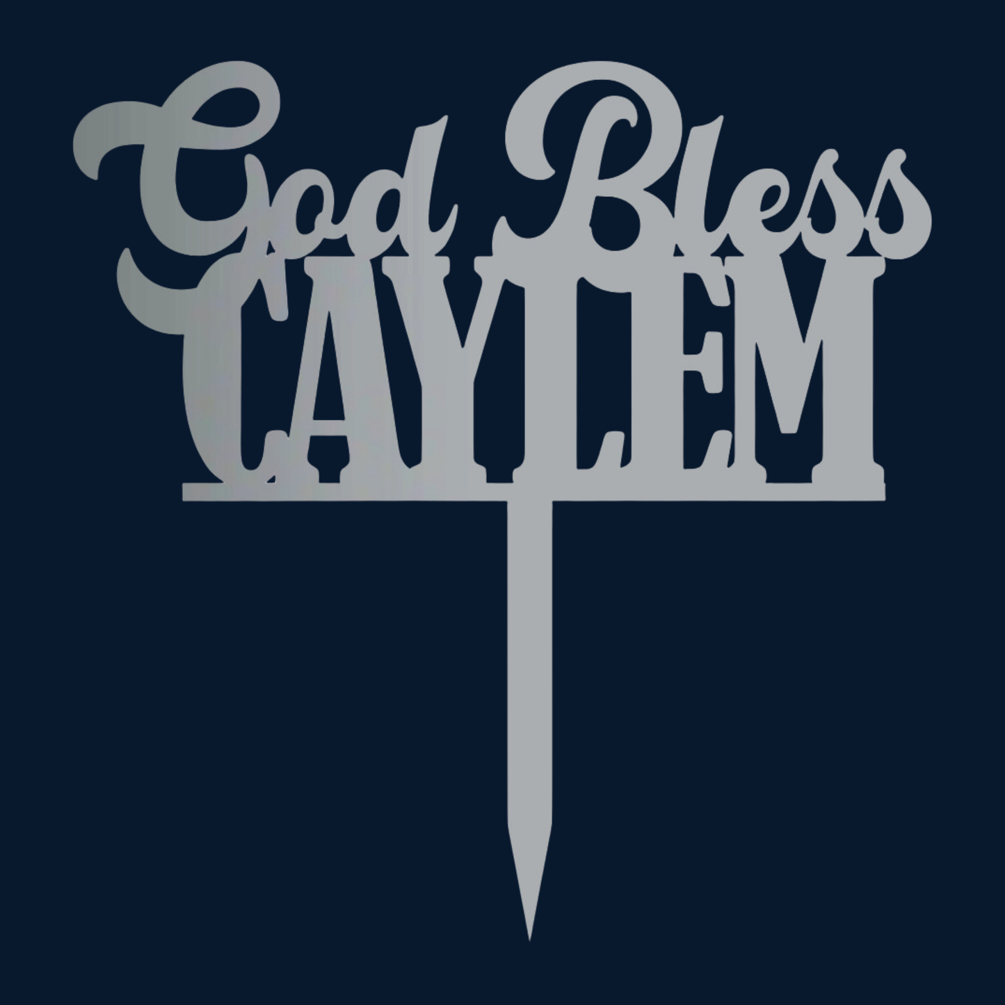 Cake Topper - God Bless