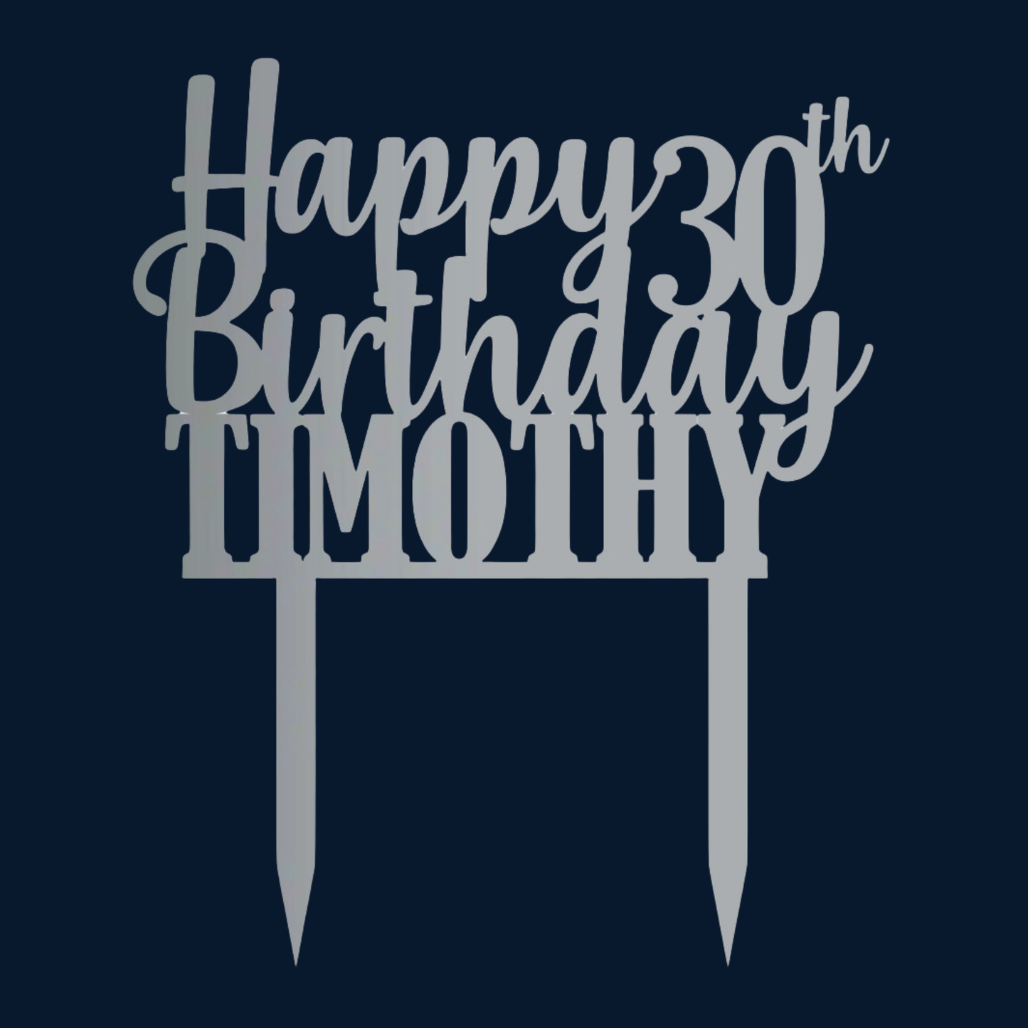 Cake Topper - Happy 30th Birthday