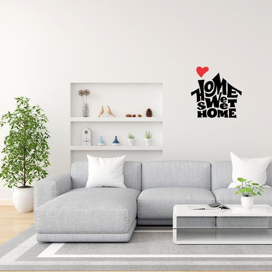 Wall Art Vinyl - House home sweet home