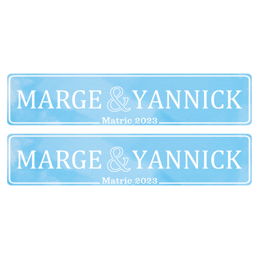 Number Plates (Light Blue)