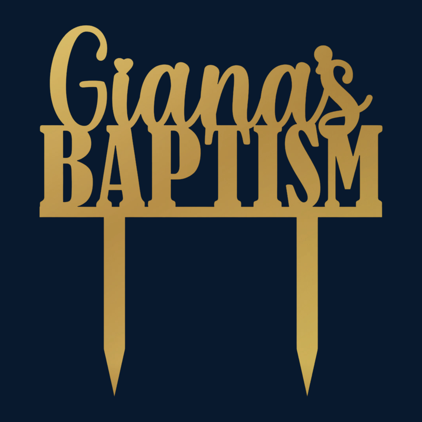 Cake Topper - Baptism