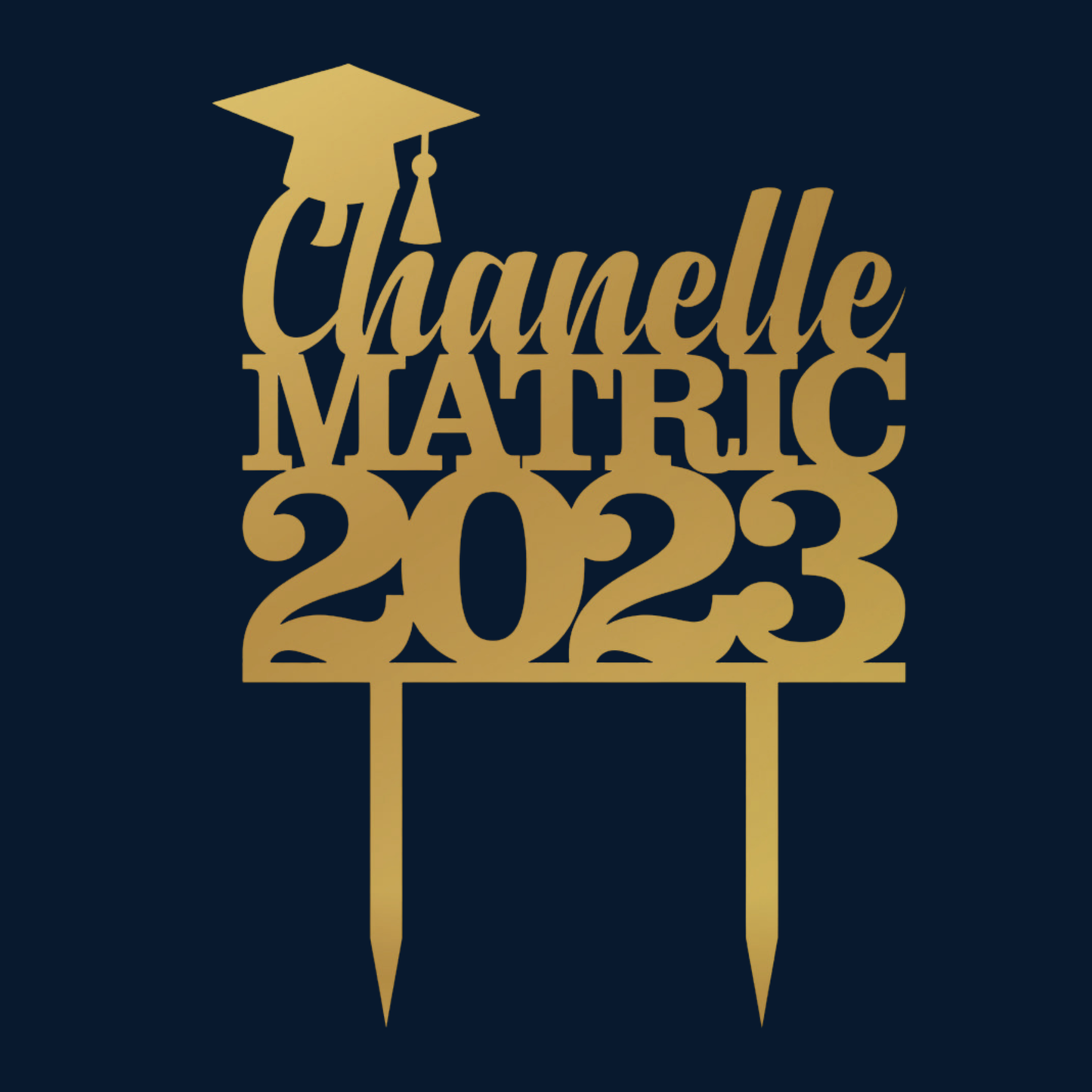 Cake Topper - Matric (Name&Year)