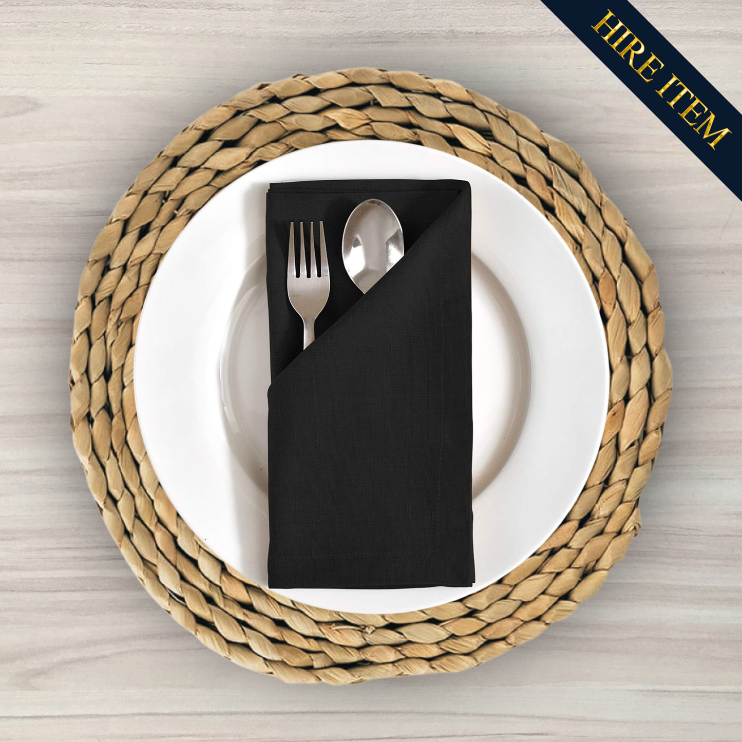 Grass woven placemats (hire only)