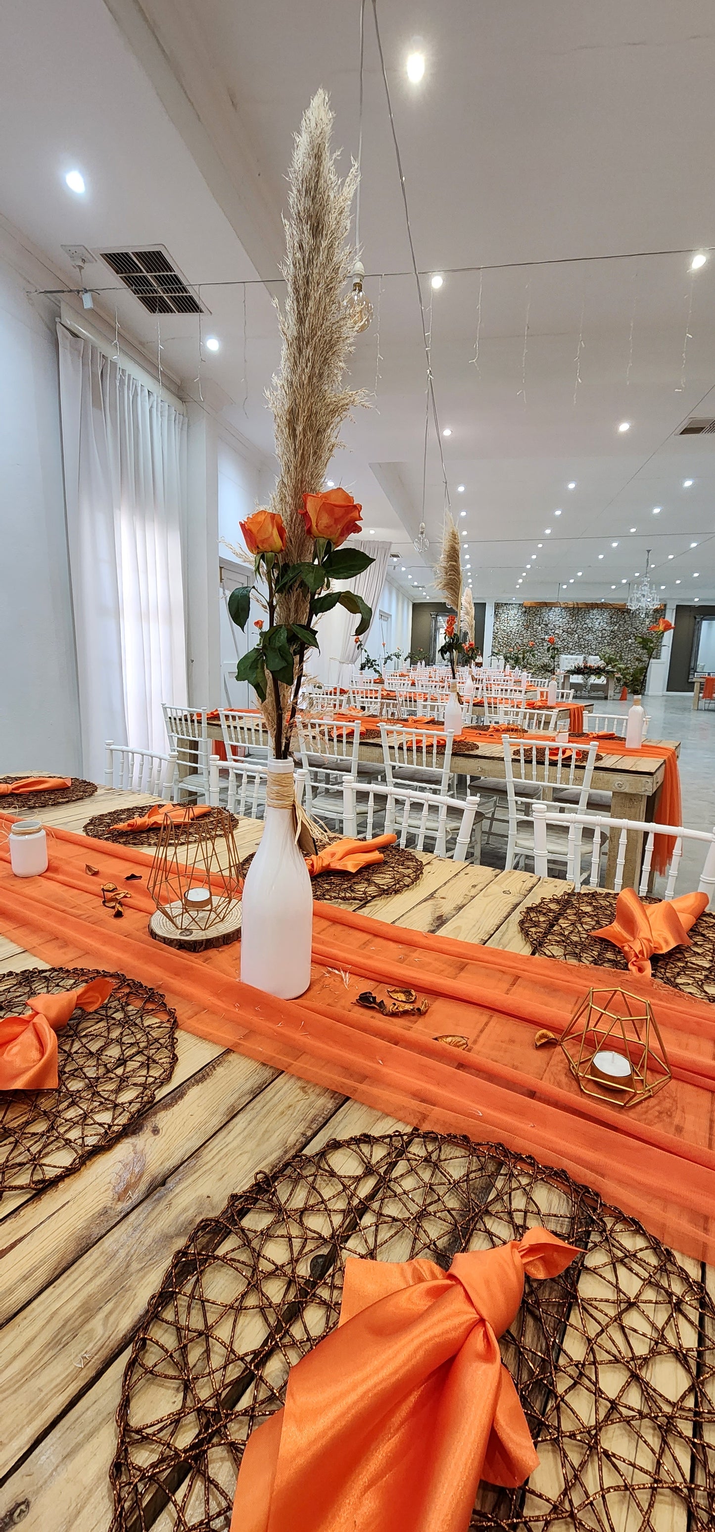 Woven Copper placemat (hire only)