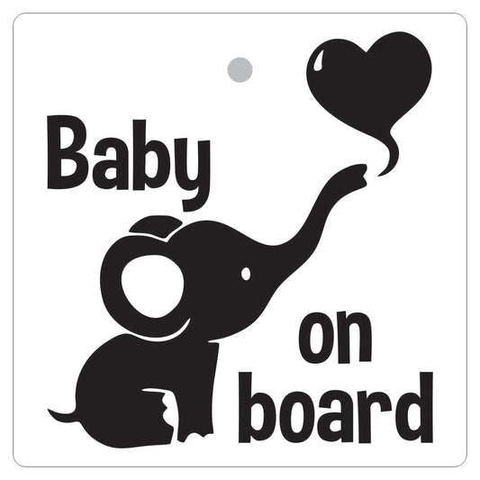 Baby On Board Sign (Elephant)