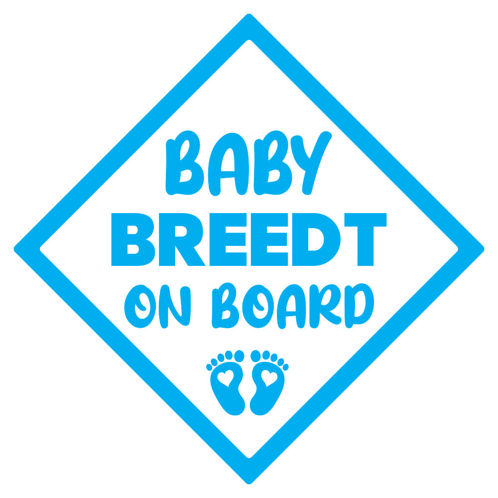 Baby on Board (Surname) Sticker