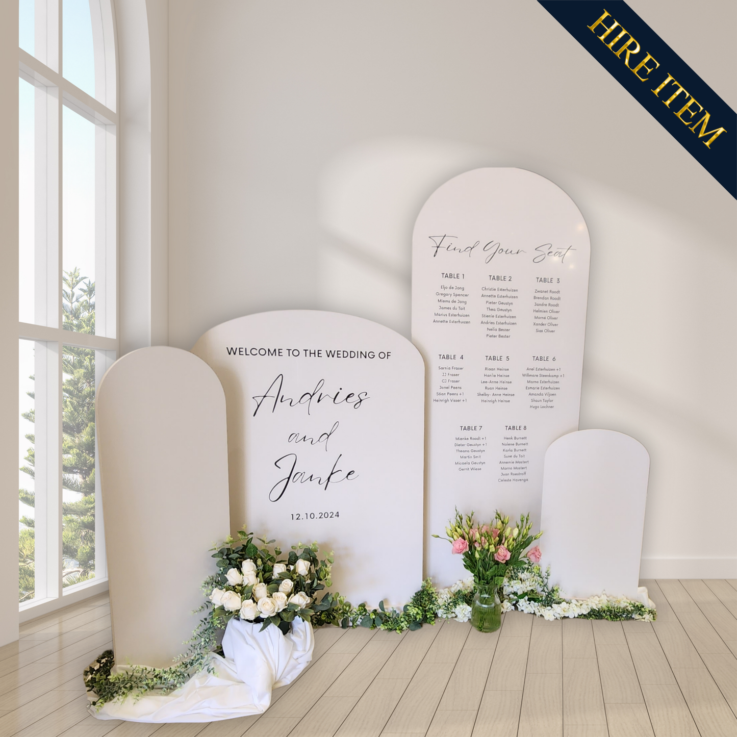 Arch board display set