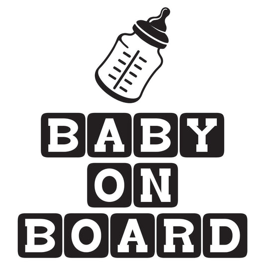 Baby On Board Sticker (Bottle)