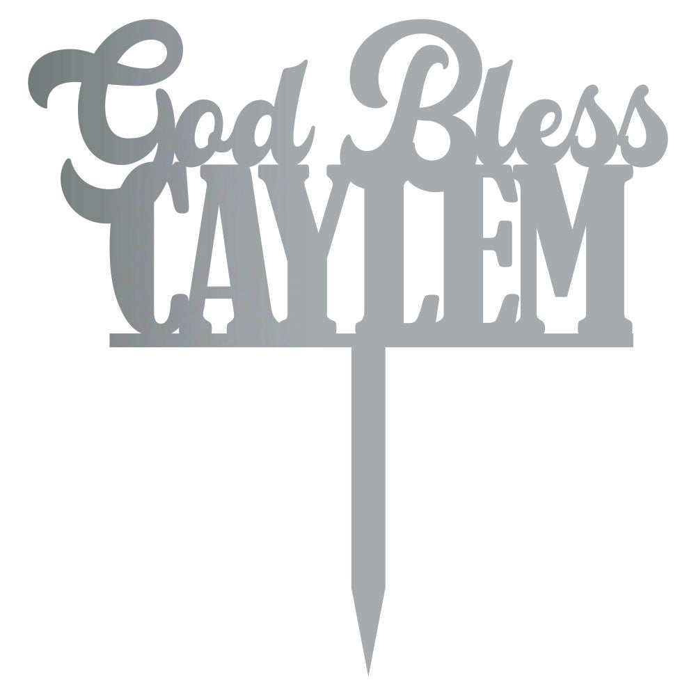 Cake Topper - God Bless