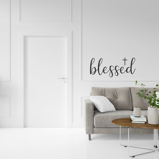 Wall Art Vinyl - Blessed