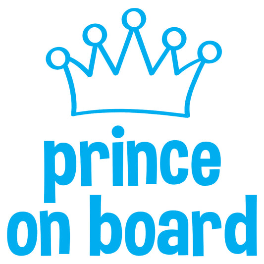 Baby On Board Sticker (Prince)
