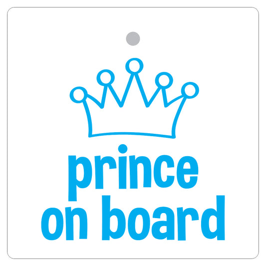 Baby On Board Sign Plastic (Prince)