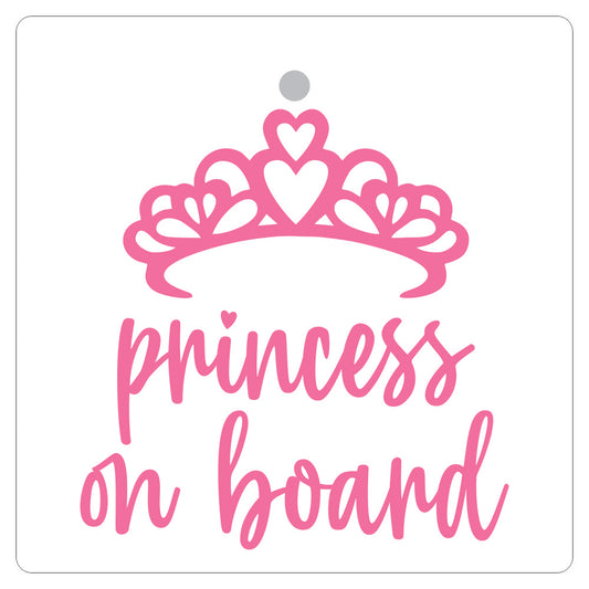 Baby On Board Sign Plastic (Princess)