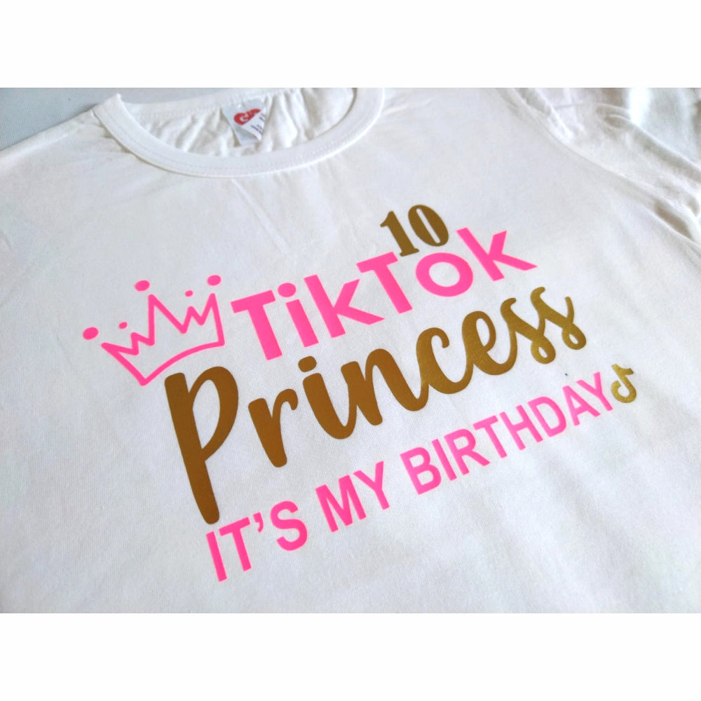 T-shirt Vinyl Lettering A4 (TikTok Princess)
