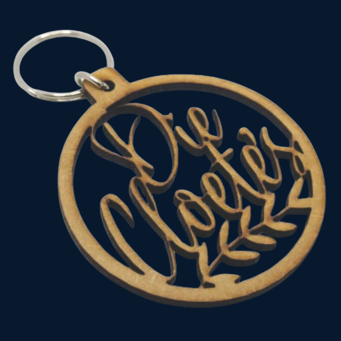 Keyring Custom Wood Cutout