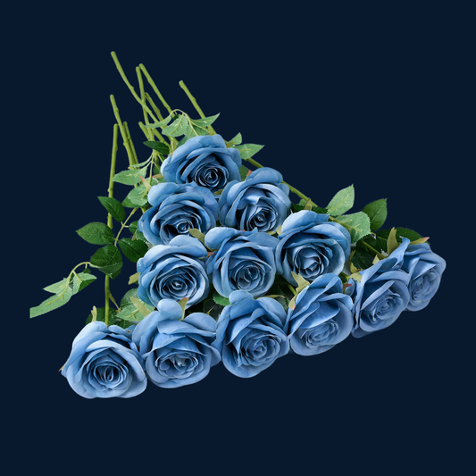 Artificial flowers - Blue Roses (HIRE ITEM)