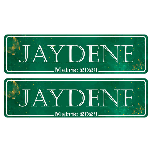 Number Plates (Emerald)