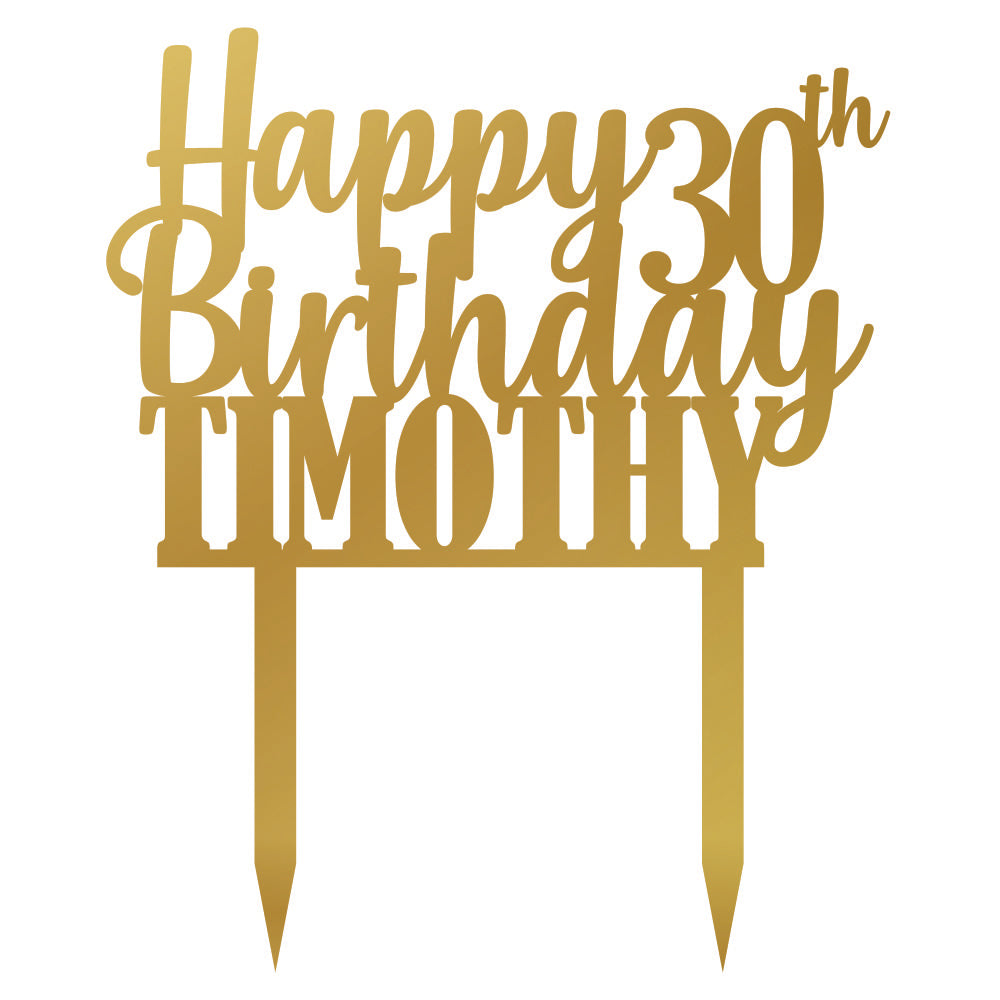 Cake Topper - Happy 30th Birthday