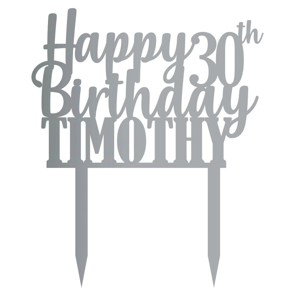 Cake Topper - Happy 30th Birthday