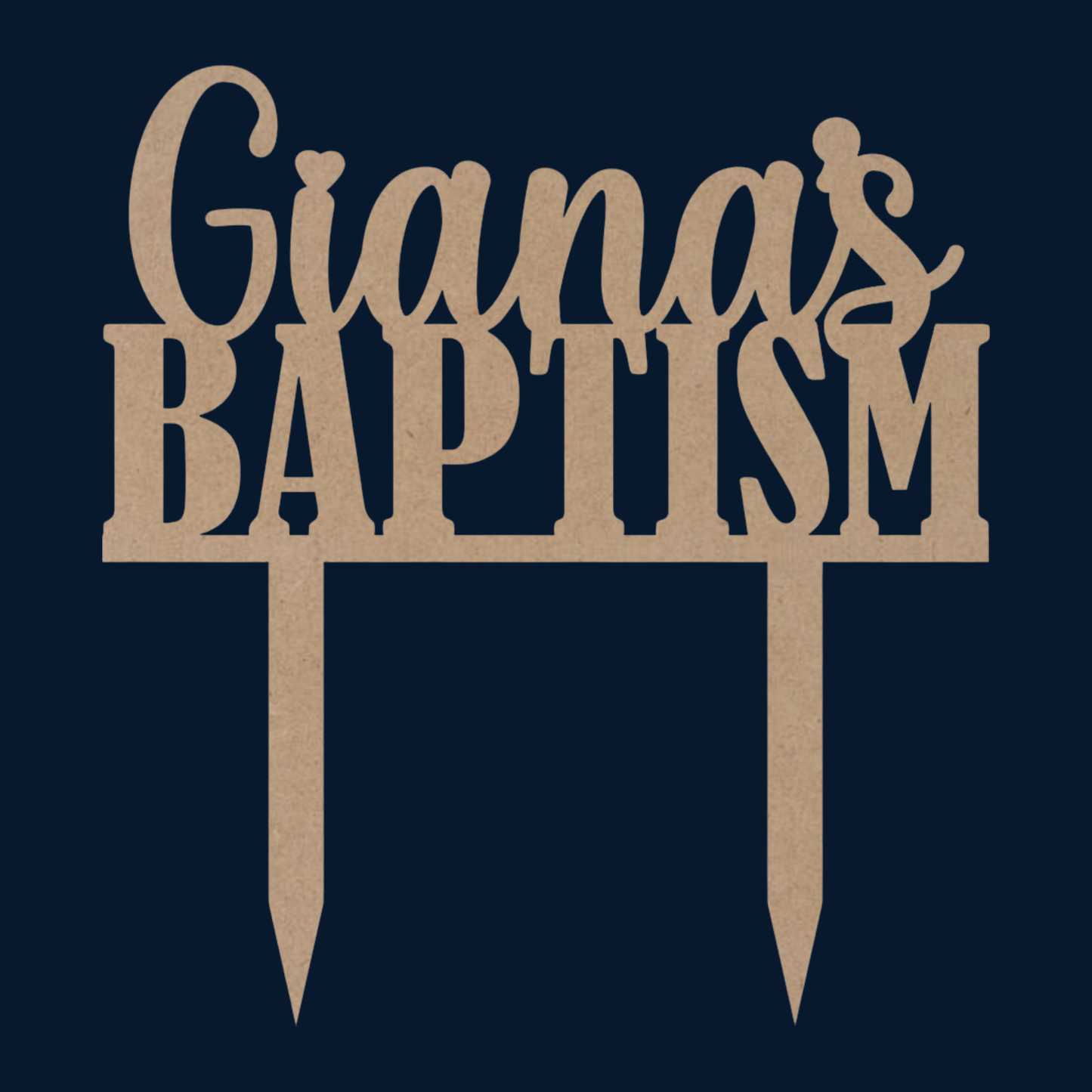 Cake Topper - Baptism