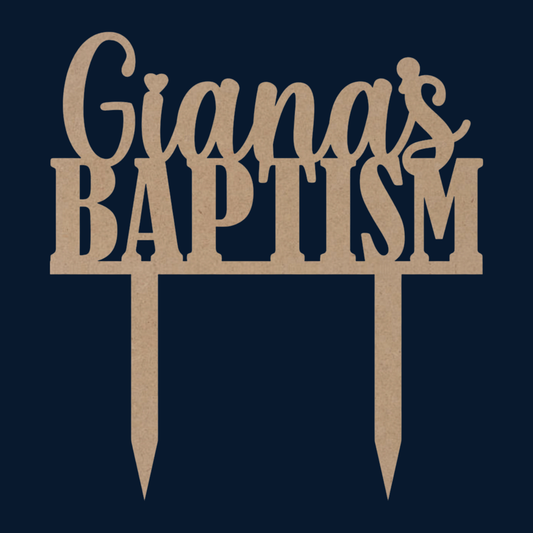 Cake Topper - Baptism