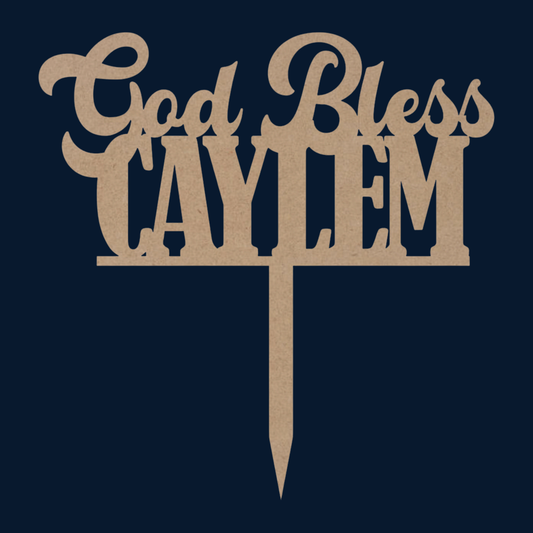 Cake Topper - God Bless