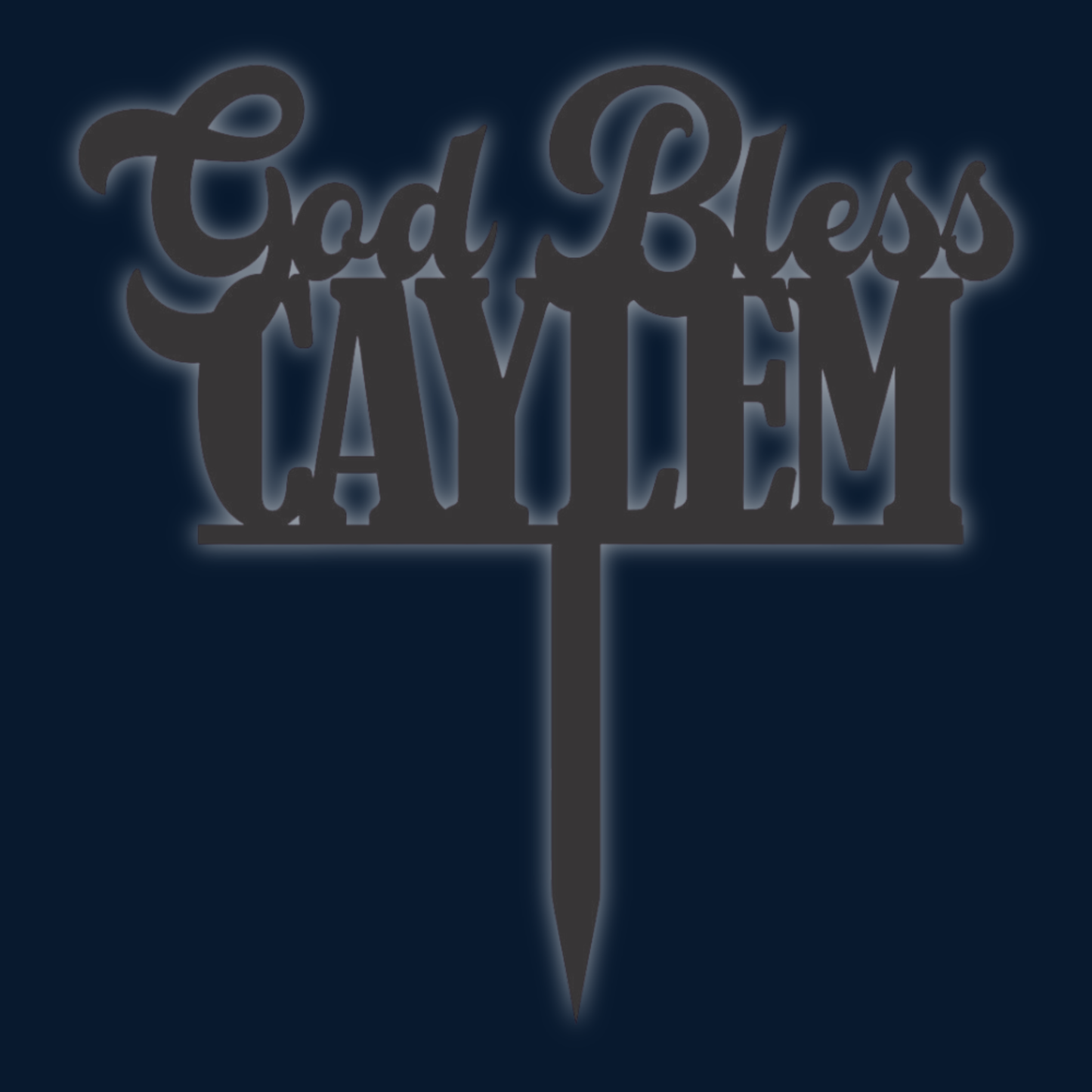 Cake Topper - God Bless