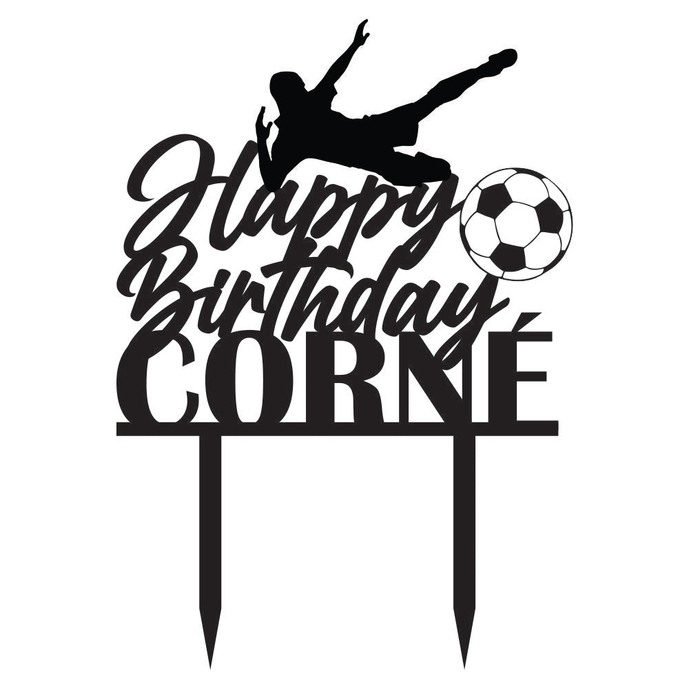 Cake Topper - Soccer Theme