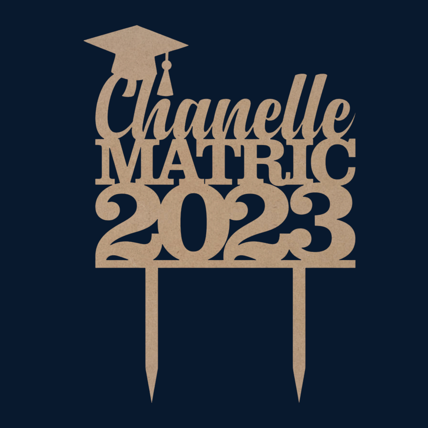 Cake Topper - Matric (Name&Year)