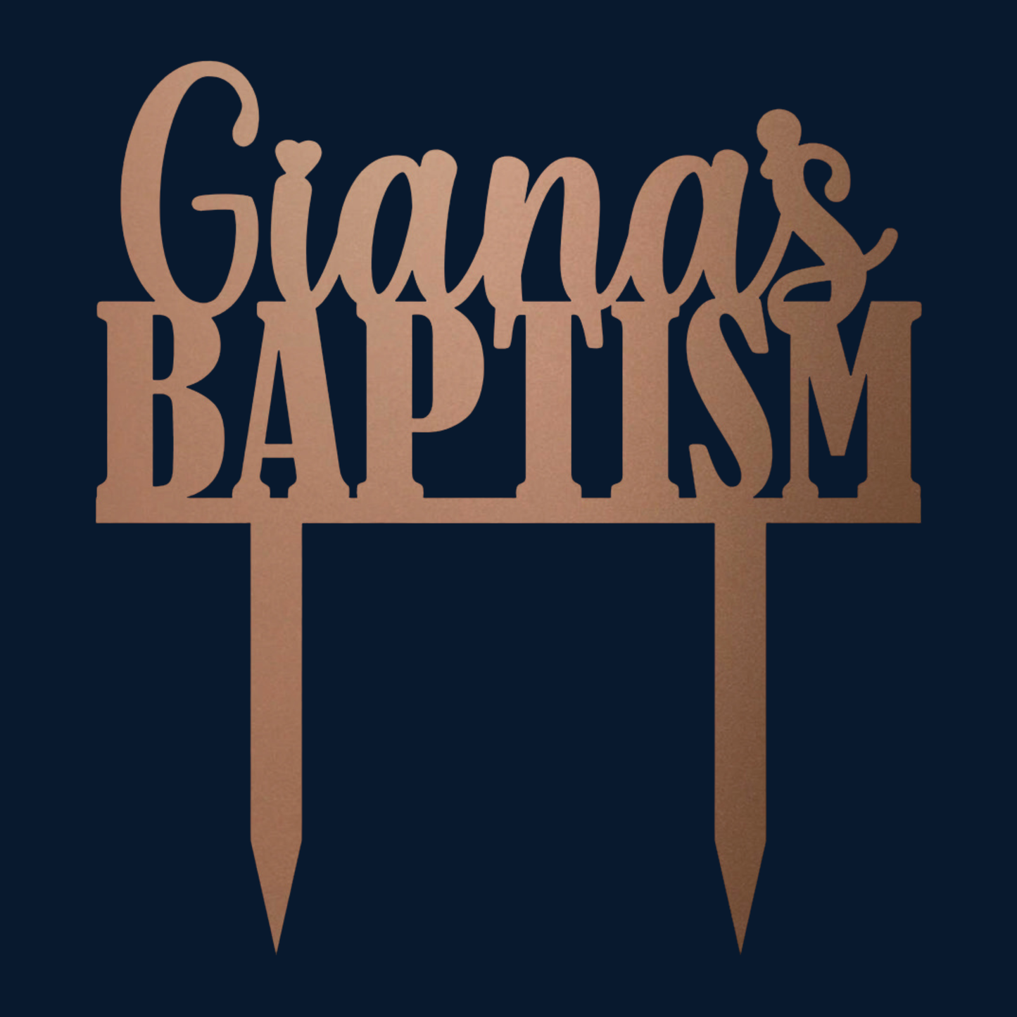 Cake Topper - Baptism