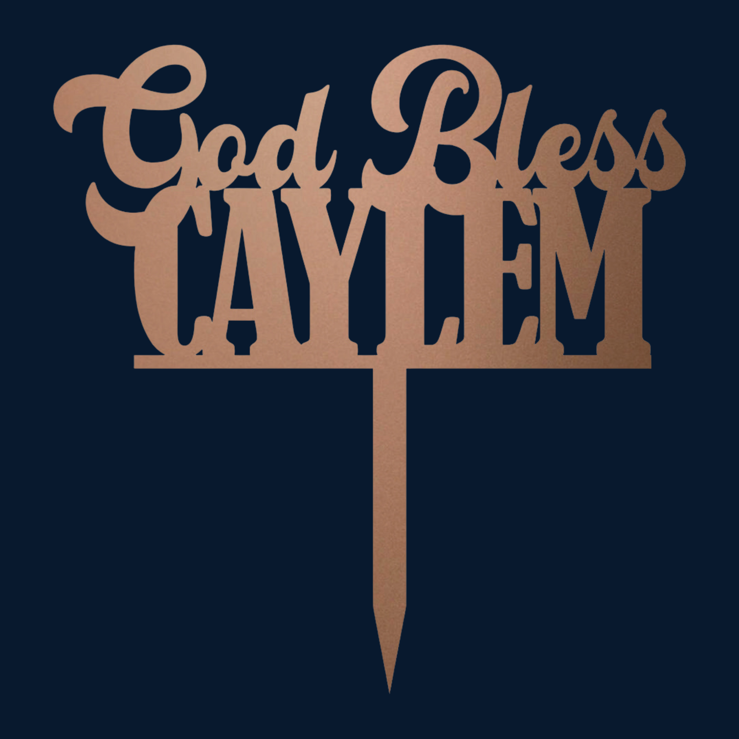 Cake Topper - God Bless