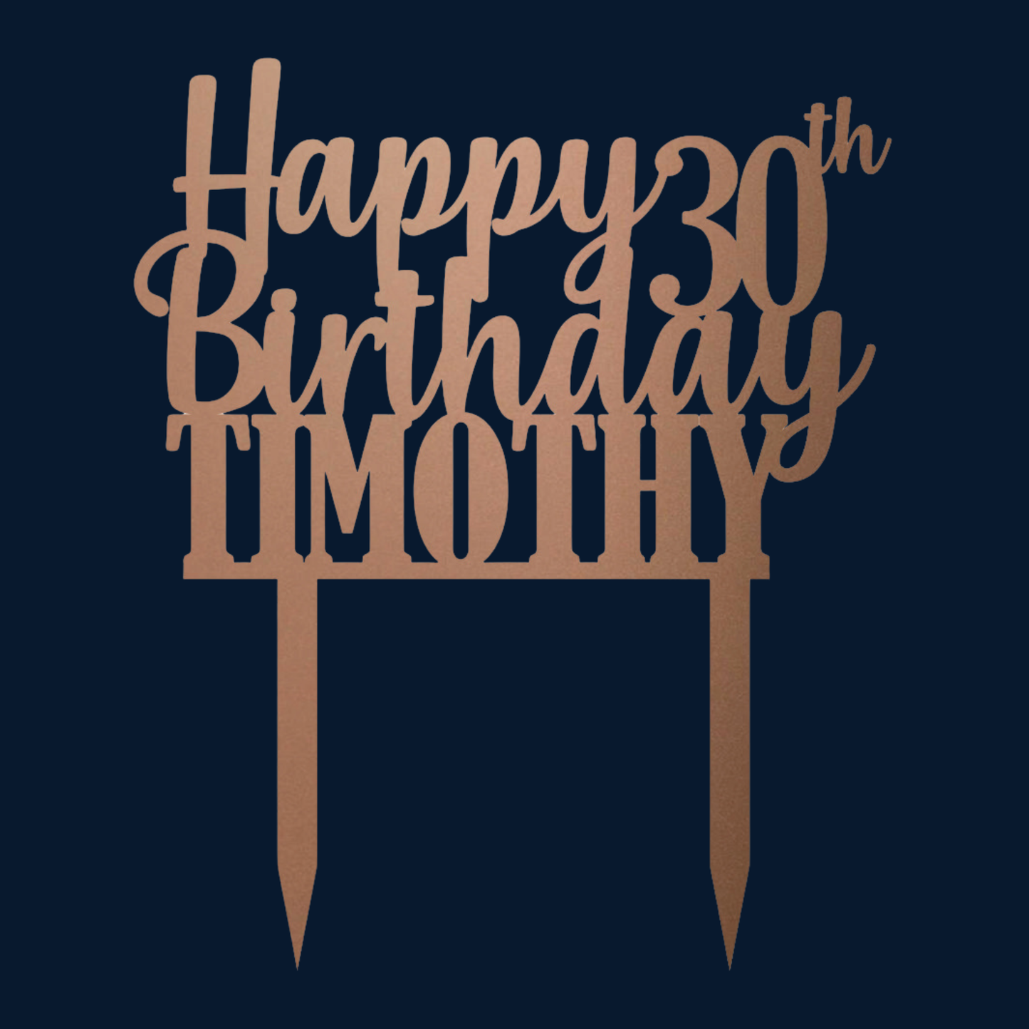 Cake Topper - Happy 30th Birthday