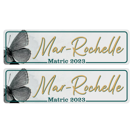 Number Plates (Butterfly)