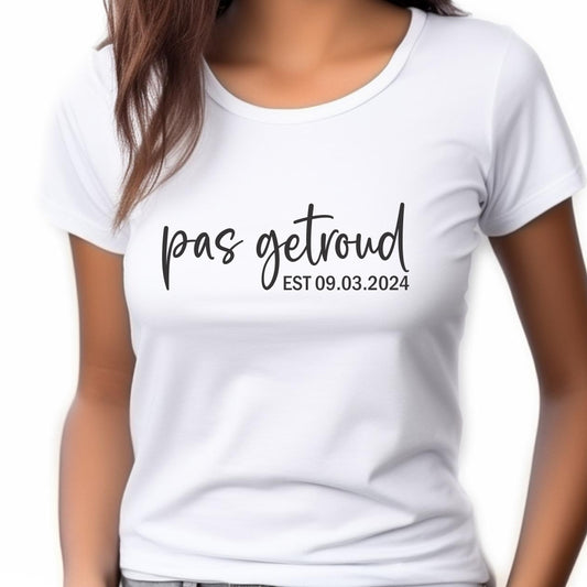 T-shirt - Pas getroud