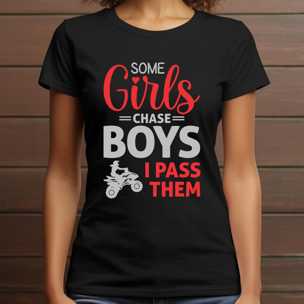 T-shirt - biker girl pass boys