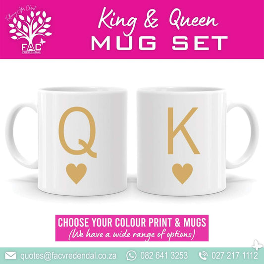 King and Queen mugs
