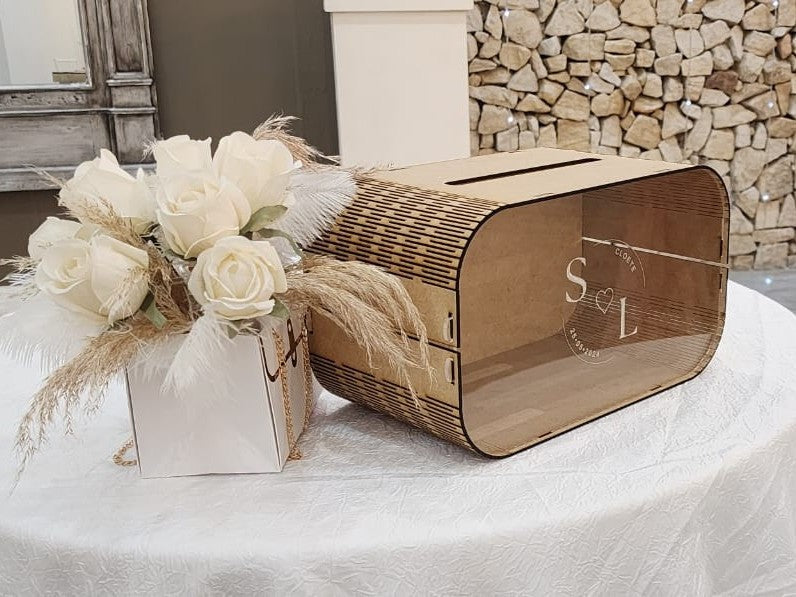 Favours Box Perspex front (Envelope Box)