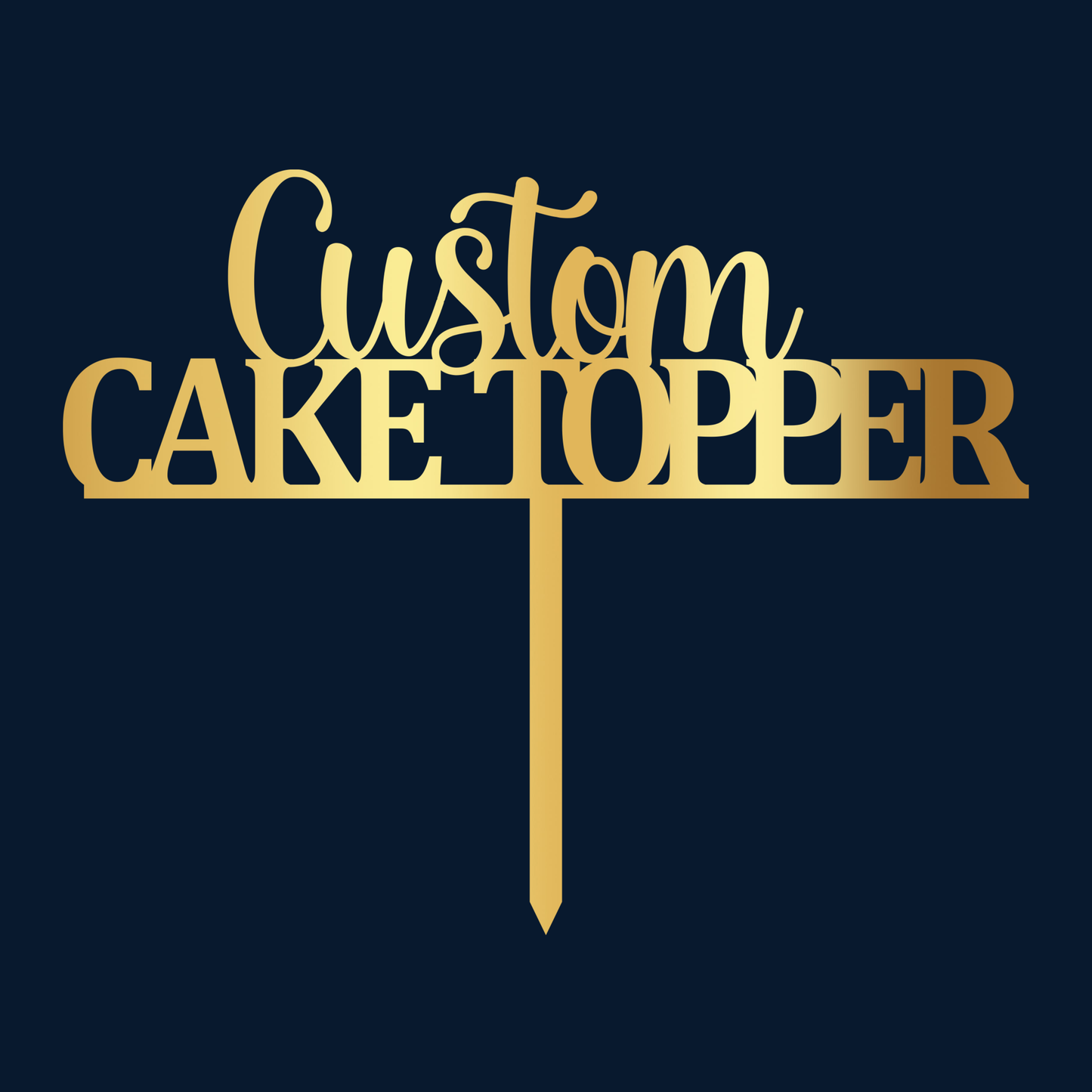 Custom cake topper